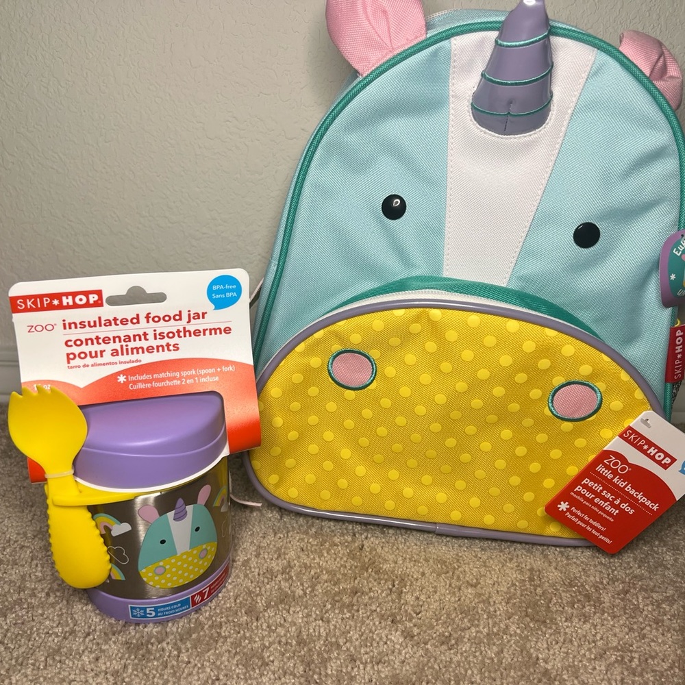 New SkipHop Eureka backpacks Snack cup and insulated food jar bundle - Picture 6 of 16